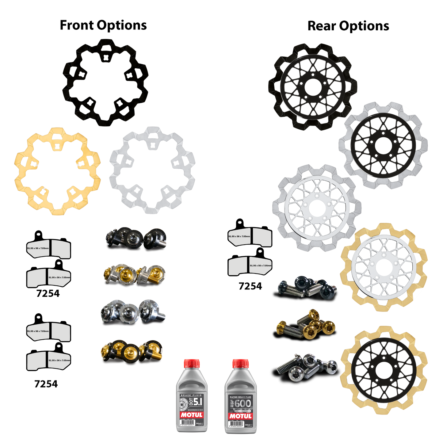 2014-2023 Touring Front and Rear brake upgrade
