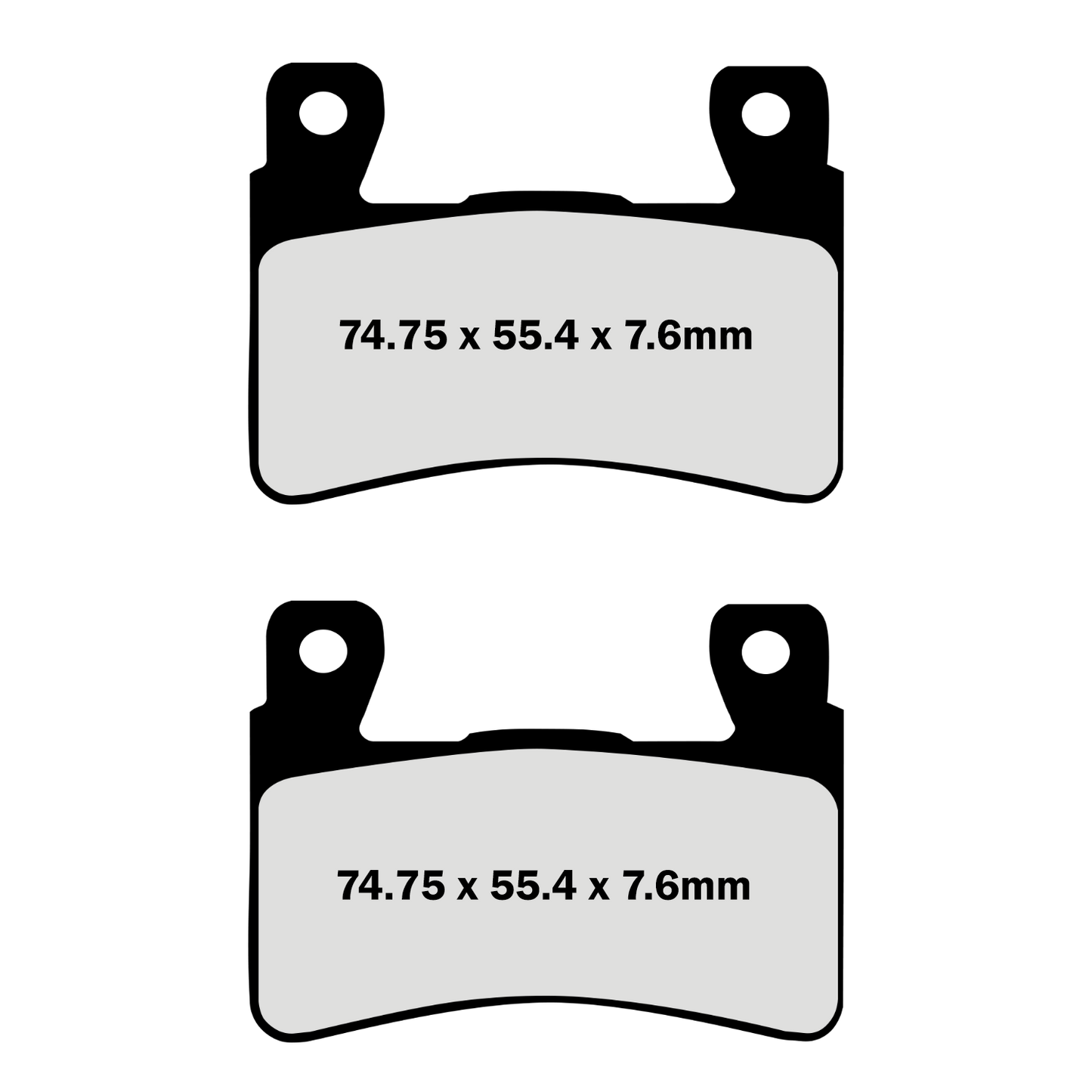 Brake pad for 2015-2019 Softail Breakout, Fat Boy, Heritage, Deluxe, Slim, Street Bob, Low Rider. Fits various models including 114 versions