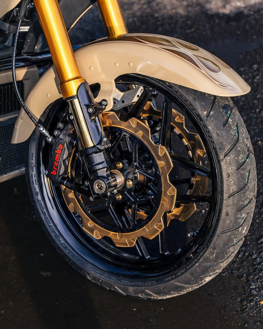Oversized 13" Crown Cut Front Rotors