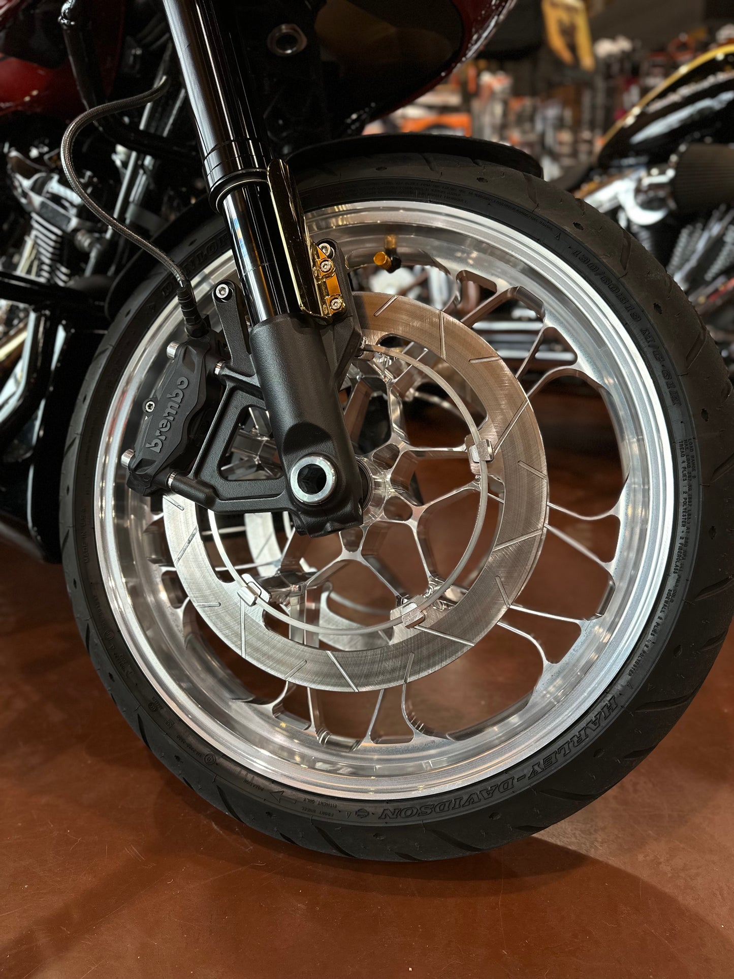 Front Rotor For Monolithic Wheels